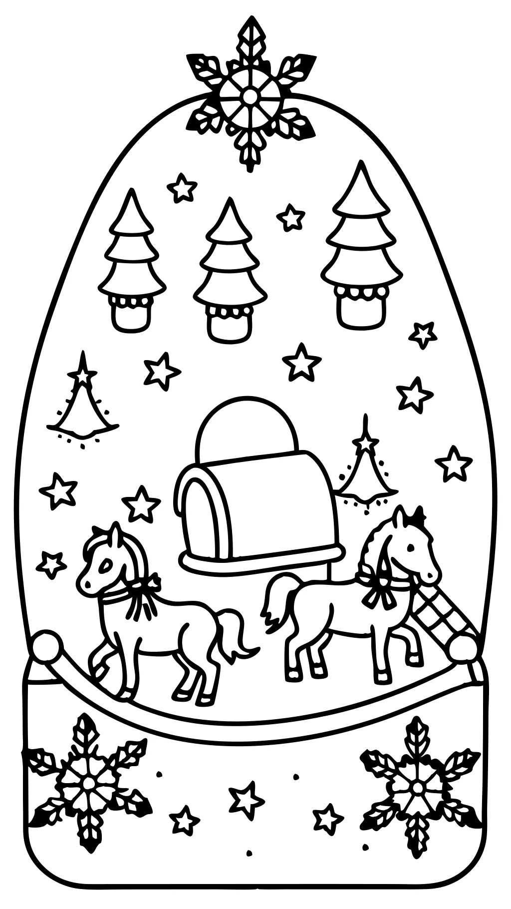 coloring pages jingle bells